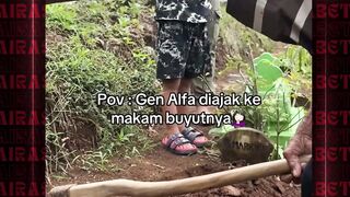 gaboleh nih gen alpha di ajak ke makam #airasiabet #fyp