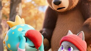 Kitten Dino Kids Animation 3