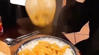 CARA UNIK MENYAJIKAN PASTA❗️#videoviral #keren #pasta.