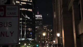 Aesthetic night city walk