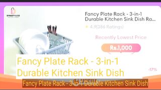 Fancy Plate Rack - 3-in-1 Durable Kitchen Sink