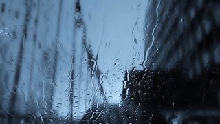 Rain on Window Glass Footage – Free Download | Moody Cinematic Rain Background in HD