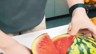 Stainless Steel Watermelon Cutter & Slicer | Labor-Saving Fruit Divider Tool for Kitchen