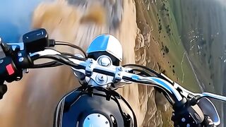 riding a motorbike on extreme tracks?