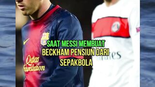 saat messi dan backham di 1 lapangan