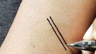 #12@Soviet Hammer And Sickle | Wrist art tattoo by gel pen.