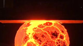 Crushing Molten Lava with a Hydraulic Press ???? (Insane Result)