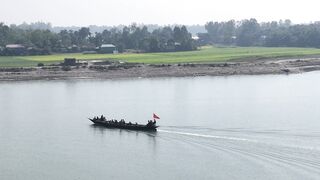 4K Computer Monitor - scenic drone view of jamuna river in bangladesh | Trending HD Video