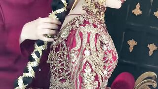 Beautiful Latest Barat Bridal Hairstyle 2