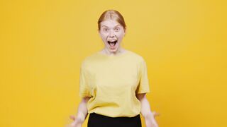 Funnyfuzzy - a happy and surprised woman | Trending HD Video