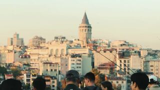 Travel Backpack - vibrant istanbul cityscape and crowds | Trending HD Video