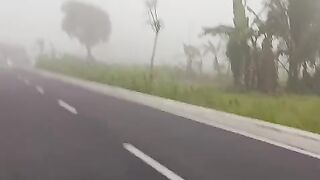 MORNING FOG IN THE VILLAGE