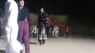 Friends funny dance on wedding