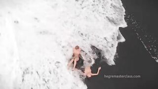Nude Artistic Photoshoot at Black Beach in Bali 2