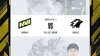 NAVI vs ONIC pukul 15.15 WIB