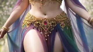 Jolie femme qui danse