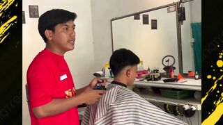 tukang pangkas dilarag kabur