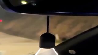 The Perfect Glow! Stylish Car Mirror Hanging LED Ambient Light for Night Drives