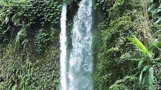 The beauty of Tibu Kelep and Sendang Gile waterfalls, Lombok, Indonesia