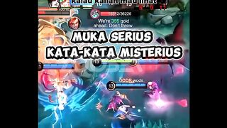 Cadera muka serius, kata-kata misterius.