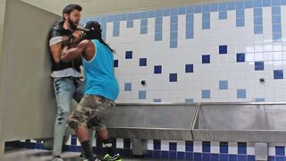 BATHROOM PRANK PART 12! |