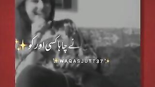 Latest two lines urdu lyrical poetry - what's app status - shaveer & Sundas poetry