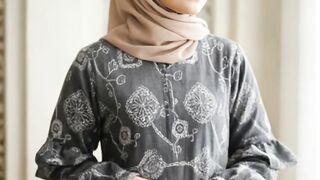 Design Green Abstract Pattern for dress muslimah fashion