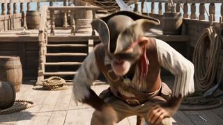 Epic Pirate Battle : Peter vs Ghost Pirate! ????‍☠️⚔️ #pirates #ocean #comedy