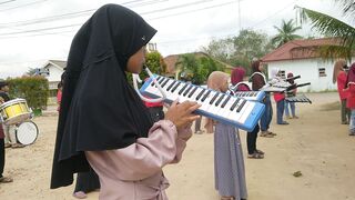 School Marching Band Practice | Melodica Performance Outdoor by Students
