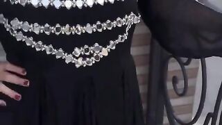 Latest Black Fancy Dress Design