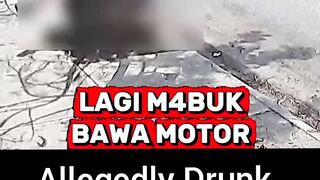 Allegedly Drunk, 2 Motorcyclists Crash into Tree, Luckily the tree was small
