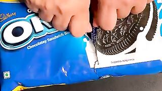 Oreo Dora Cake ASMR #shorts #asmrcooking #asmr #recipe #food #oreo.mp4