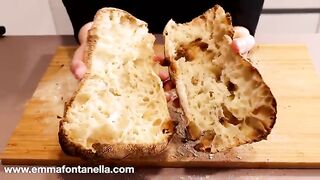 4 Ingredient, NO-Knead Ciabatta Bread Recipe - The EASIEST Way to make Ciabatta.mp4