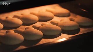 [No 밀가루] 집에서 만든 인생 간식! 5분 준비 끝 (쫀득 쫄깃 토끼쿠키, No Flour, Chewy Cookies Recipe).mp4