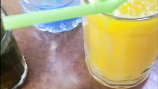 A glass of fresh orange juice every day—sweet, freshly squeezed, and so refreshing.