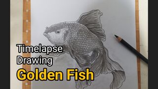 Time Lapse Drawing Golden Fish
