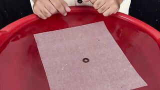 [Part 6] tissue and water experiment ????   #visualsexperiments  #ASMRExperiment #TissueVsWater #Satisfying #OddlySatisfying