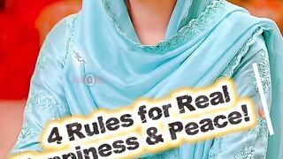 Want Real Happiness????Peace in Life? Follow These 4 Rules????#shortsfeed #trending #shorts #motivation