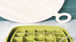 48 Perfect Ice Cubes in Seconds! High Capacity Easy Release Ice Mold!