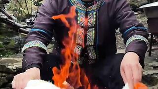 Underground Feast: Goat Slow-Cooked in Earth with Wild Delicacies