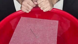 [Part 11] tissue and water experiment ????   #visualsexperiments  #ASMRExperiment #TissueVsWater #Satisfying #OddlySatisfying