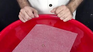 [Part 12] tissue and water experiment ????   #visualsexperiments  #ASMRExperiment #TissueVsWater #Satisfying #OddlySatisfying