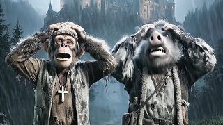 The Monkey Became Dracula's Dentist! ???????????? #vampire #dracula #halloween #comedy