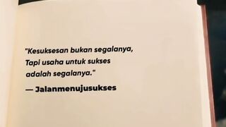Usaha untuk sukses adalah segalanya
