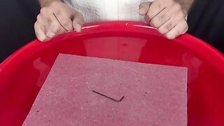 [Part 13] tissue and water experiment ????   #visualsexperiments  #ASMRExperiment #TissueVsWater #Satisfying #OddlySatisfying