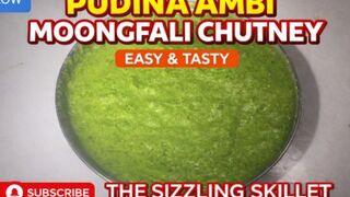 Pudina Ambi Moongfali Chutney Recipe | Dhaba Style Chatni | Easy & Quick
