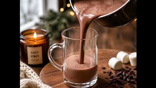 Rich Chocolate Pour from Empty Glass  | Soothing ASMR