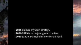 Kadang kita harus diam bukan karena menyerah, tapi sedang merakit mesin untuk melesat lebih jauh. ????