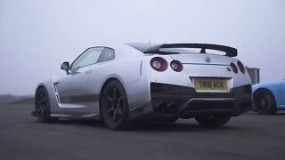 Nissan GT-R vs Porsche 911 Turbo vs BMW M5 Comp - £100K DRAG RACE, ROLLING RACE & BRAKE TEST