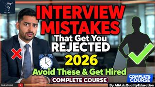 Job Interview Mistakes That Get You Rejected in 2026 ❌ |  @AliAzizQualityEducation ​